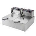 Dual cylinder Stainless steel electric fryer